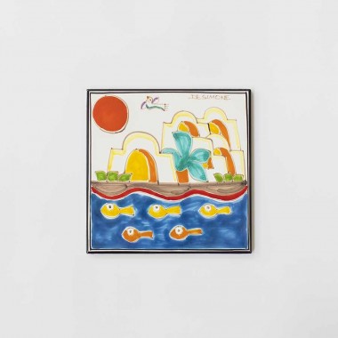 Sicilian Ceramic Tile De Simone Pottery Dammusi PI297DA Sicilian Ceramic Tile De Simone Pottery Dammusi PI297DA